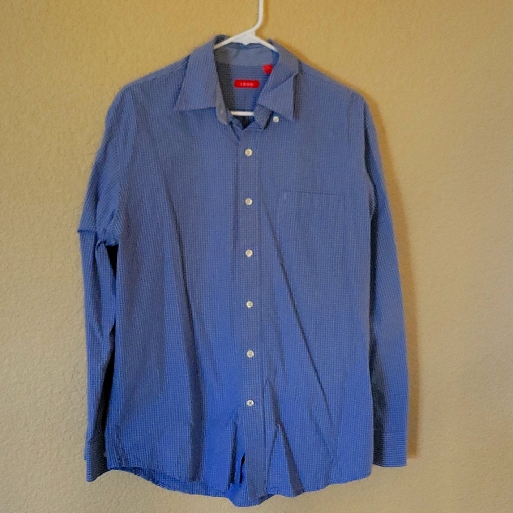 Izod blue long sleeve dress shirt